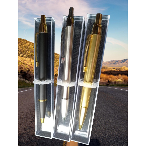 PERSONALIZED CLICK IT BALLPEN SIGNPEN with ACRYLIC BOX | Shopee Philippines