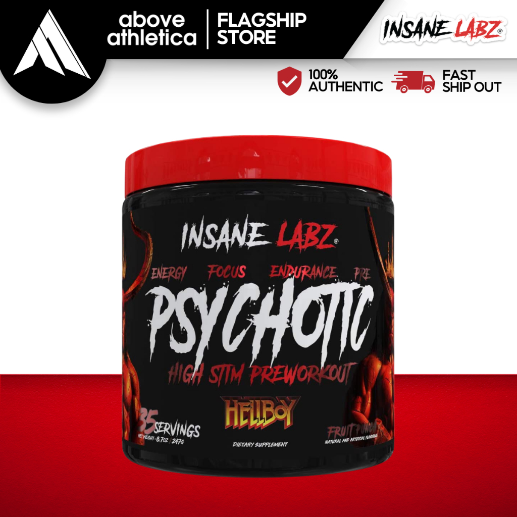 Insane Labz Psychotic Hellboy Edition, High Stimulant Pre Workout