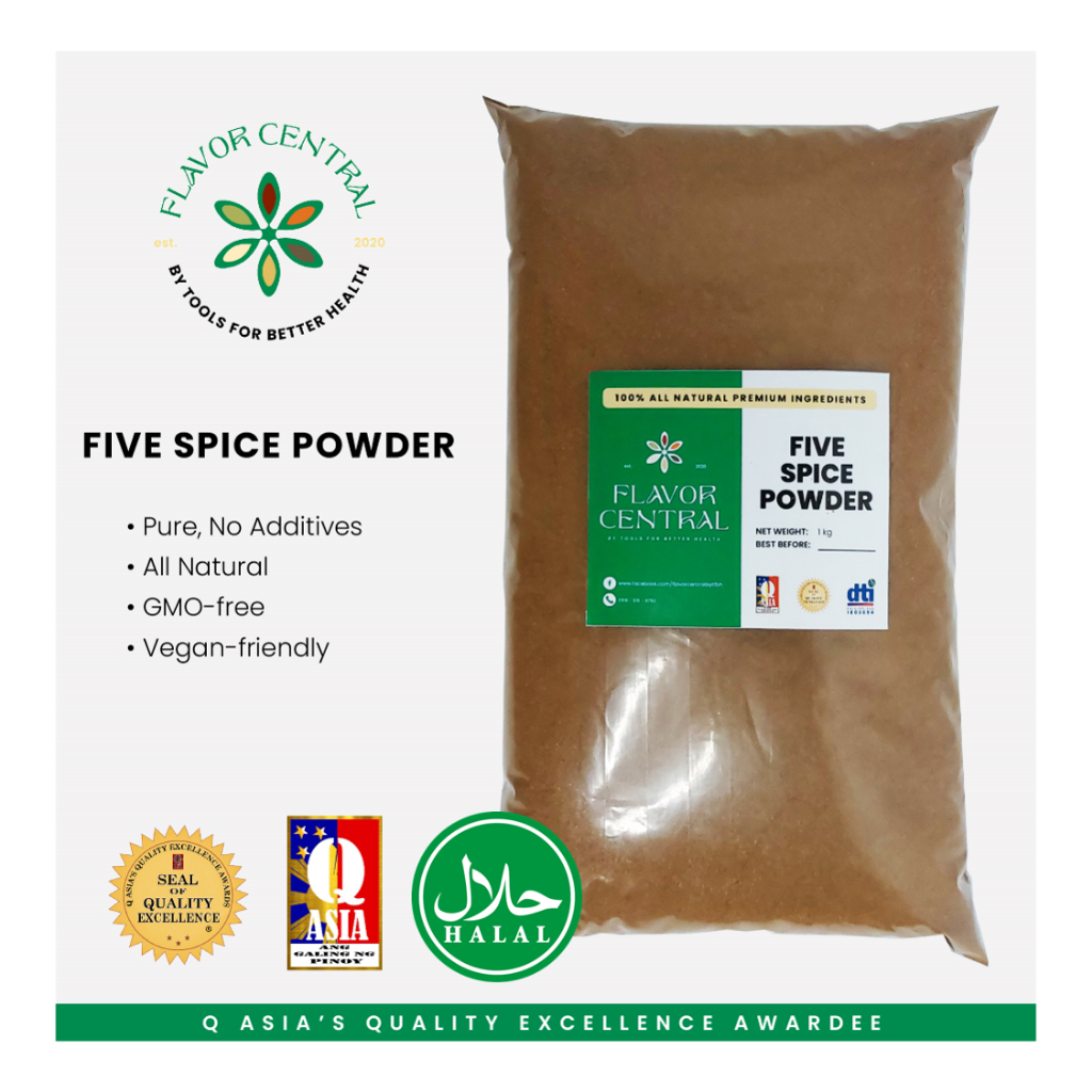 FLAVOR CENTRAL Five Spice Powder Ngo Hiong 1KG Premium Pure