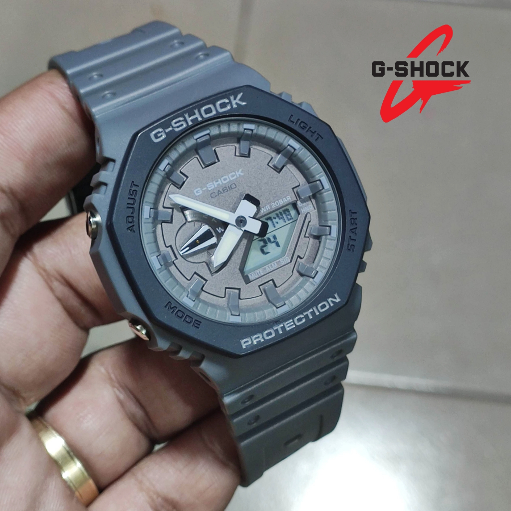 Top Seller G SHOCK For Men Carbon Core GA 2100 Actual Pic Shock Water Proof OEM Japan Movement