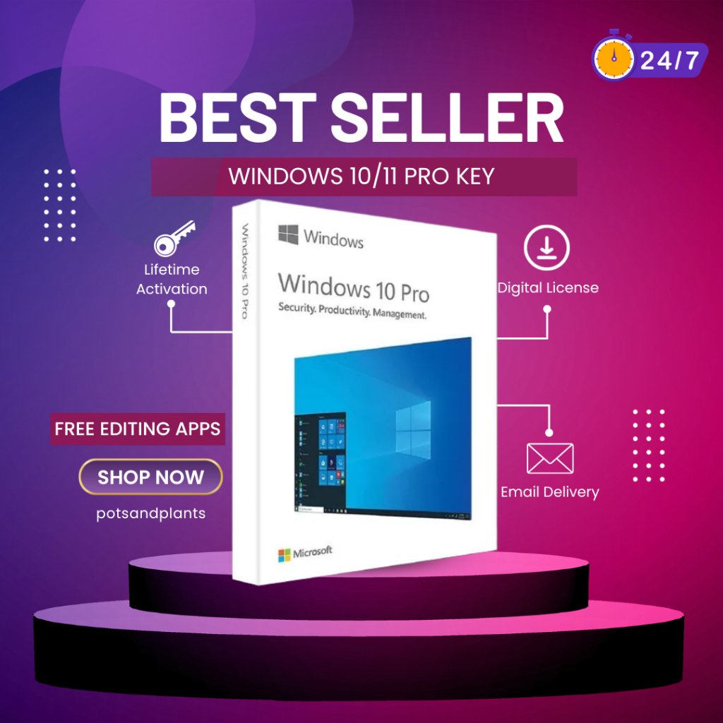 [Perpetual] Windows 10/11 Pro Key 25 Digits License Key & Office 19/21 ...