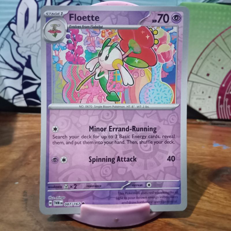 Floette - 87/167 - Common Reverse Holo Twilight Masquerade Pokemon TCG |  Shopee Philippines