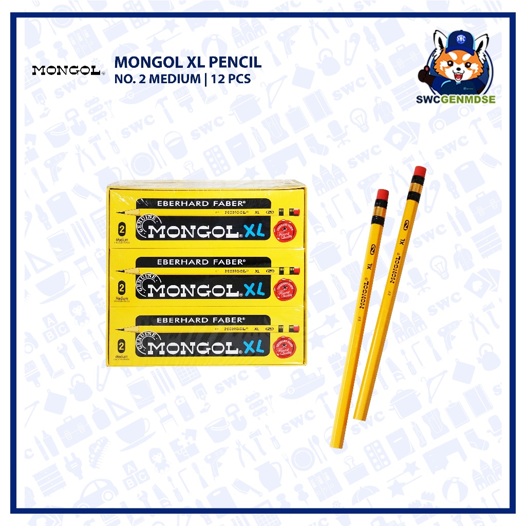 MONGOL Pencil Original Authentic | Regular & XL | 12 PCS | Shopee ...