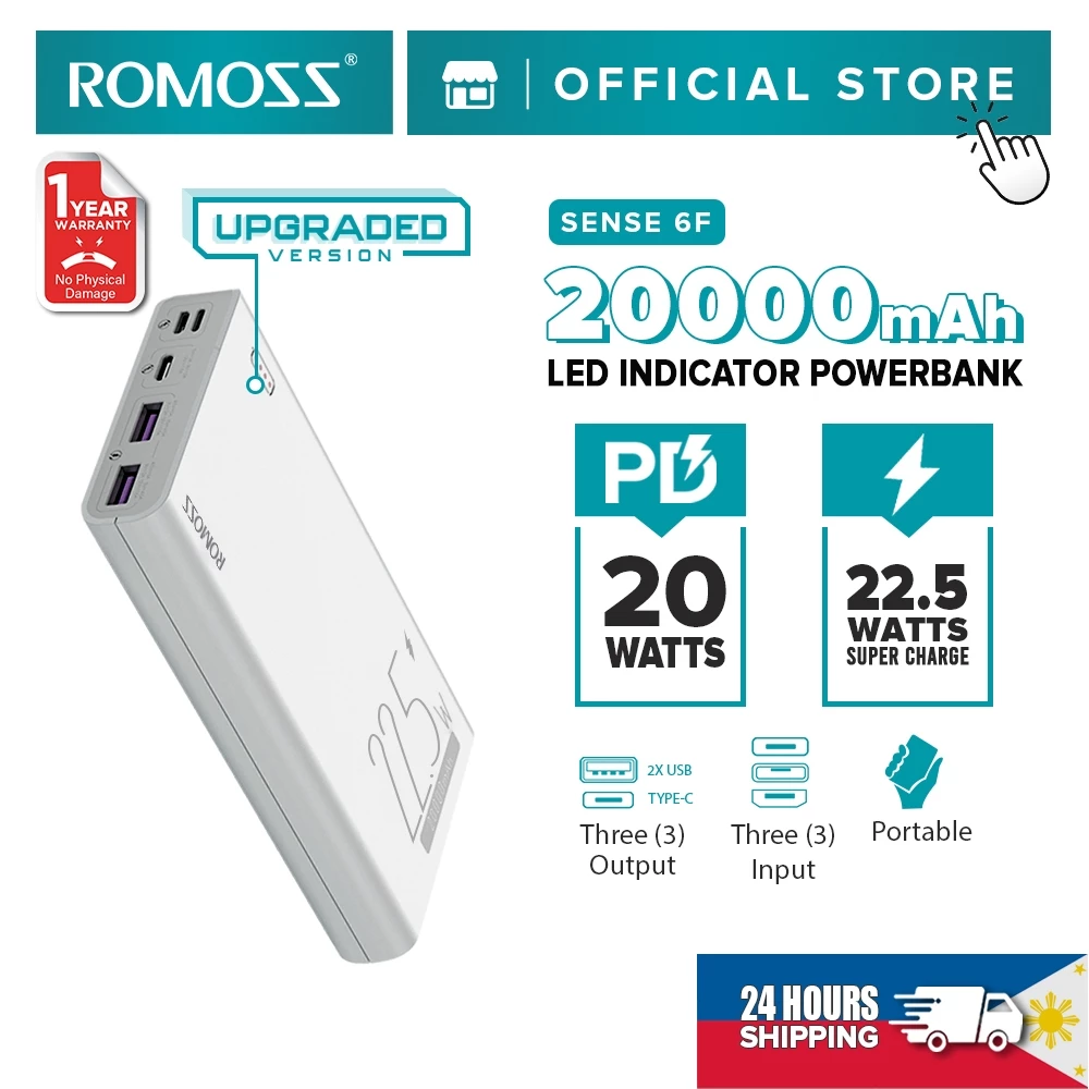 Romoss Sense 6F 20000mAh Power Bank