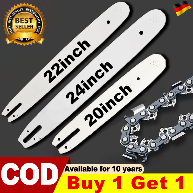 【2024 New Edition】 Chainsaw Guide Bar 20/22/24 inch 2 years warranty ...