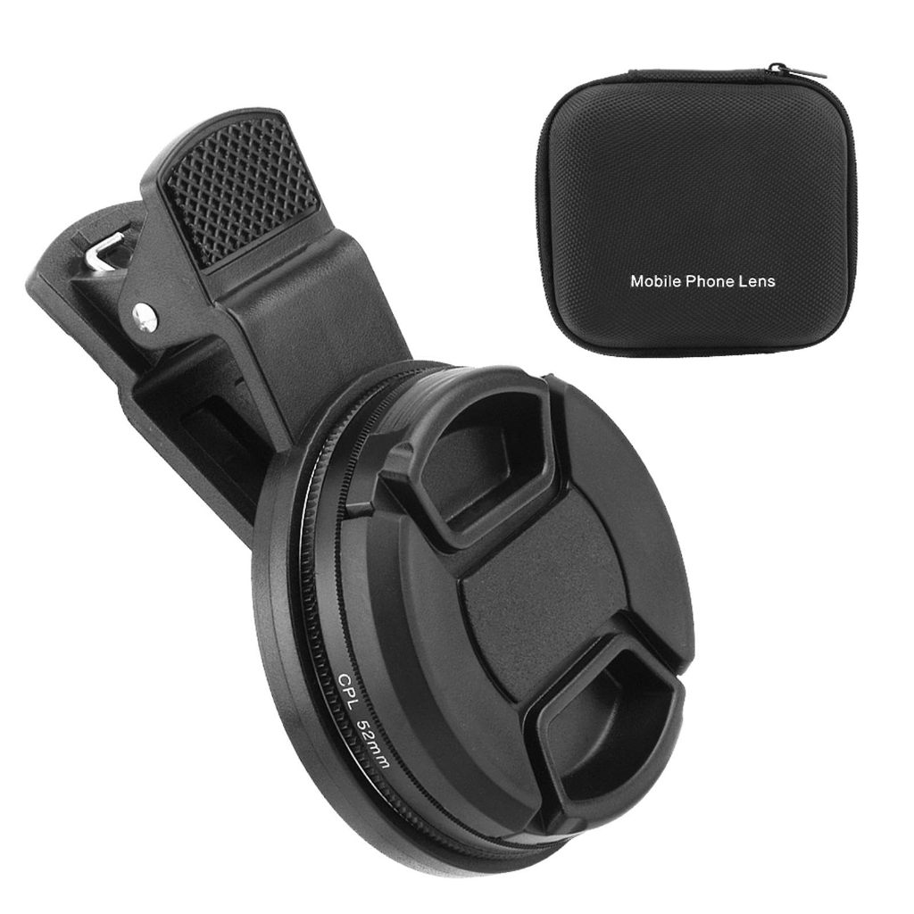 37/52mm CPL Phone Camera Lens Filter and Lens Clip Universal HD ...