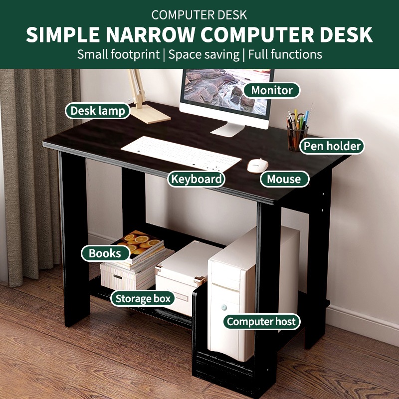 ⚡️COD⚡️Desktop Computer Table Study Desk Solid Wood Laptop Desk for ...