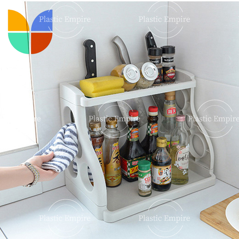 2 Layer Kitchen Rack Knife Holder Storage Rack Kitchen Utensils Knife ...