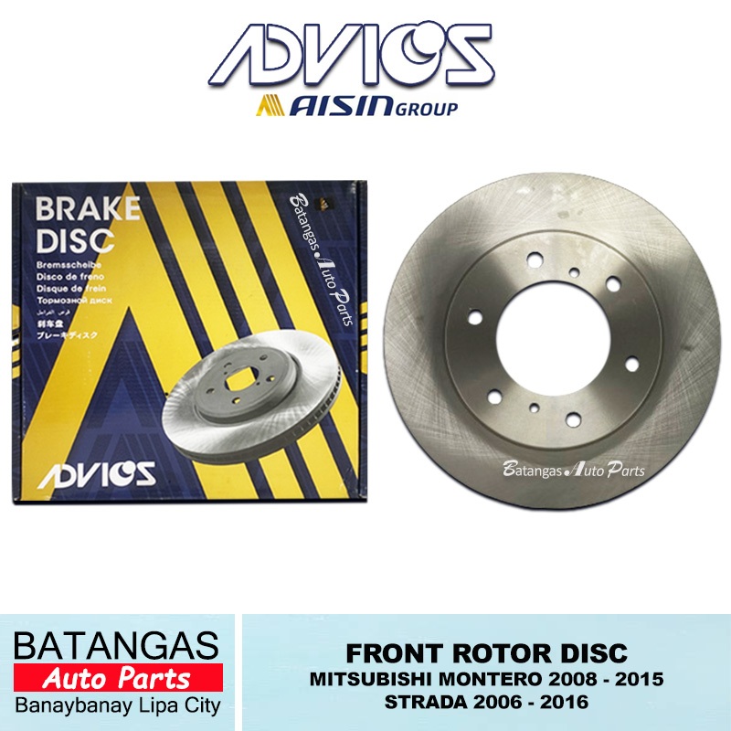 ADVICS FRONT ROTOR DISC MITSUBISHI MONTERO 2008-2015 / STRADA 2006-2016 ...