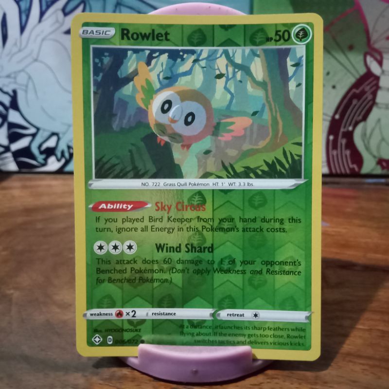 Rowlet - 6/72 - Common Reverse Holo Shining Fates Pokemon TCG | Shopee  Philippines