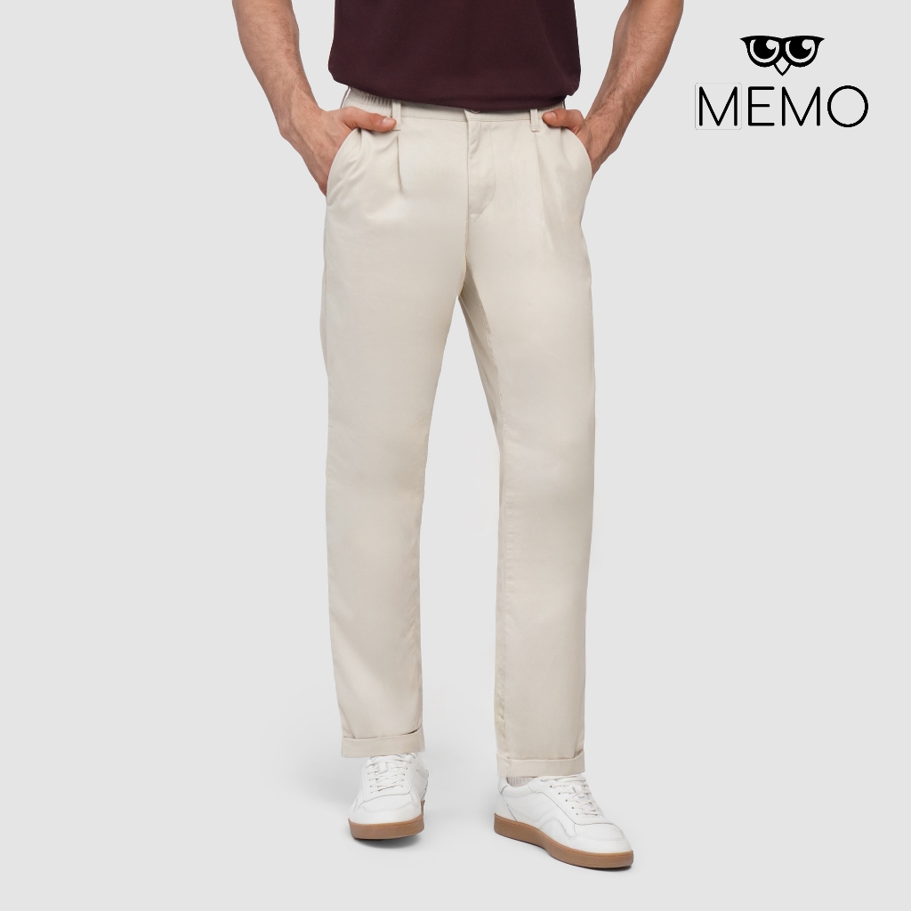 Memo O.O.O. Trousers For Men (Light Khaki) | Shopee Philippines
