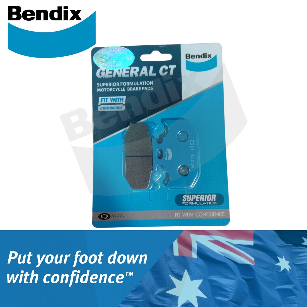 Bendix Motorcycle Brake Pads Rear for Yamaha R15 V3, XSR 155, WR 155 ...
