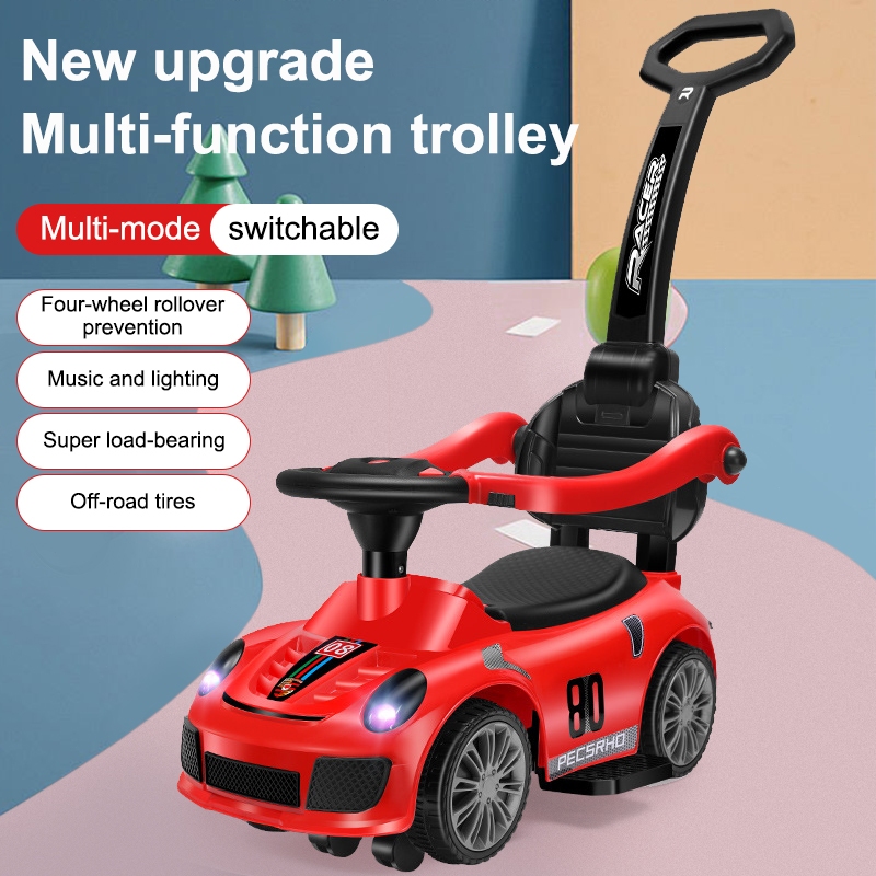 Multifunction Baby Kids Ride on Toy Car Push Stroller Kids Outdoor Car ...