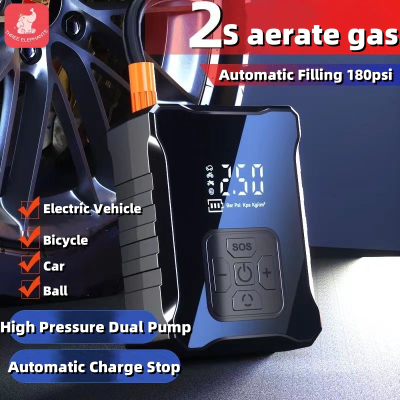 Car wireless inflator-Portable car electric vehicle tire pressure ...