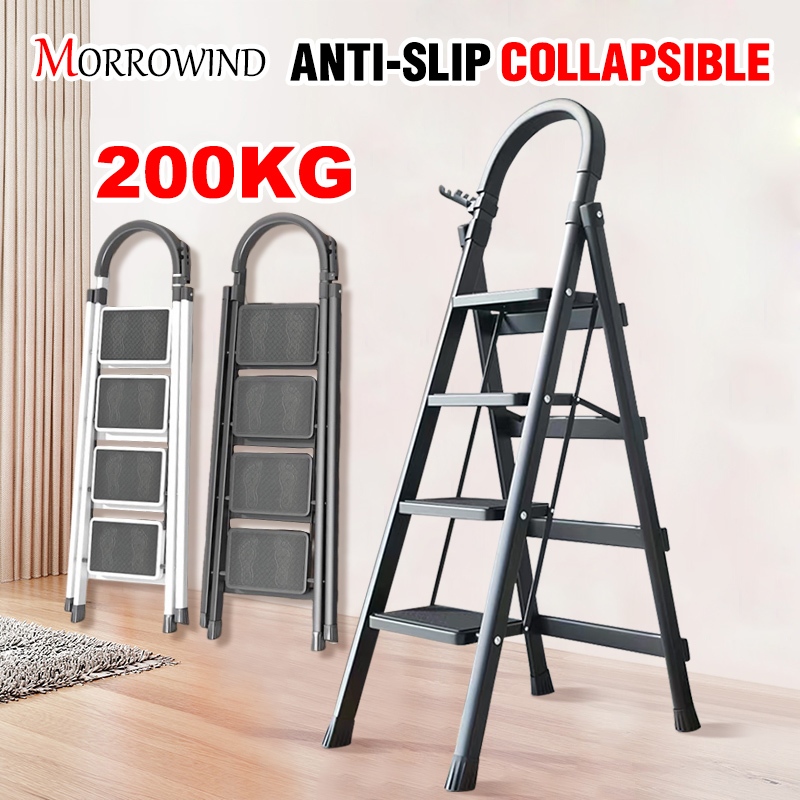 6 Steps Ladder foldable aluminum heavy duty Thicker Ladder Household ...