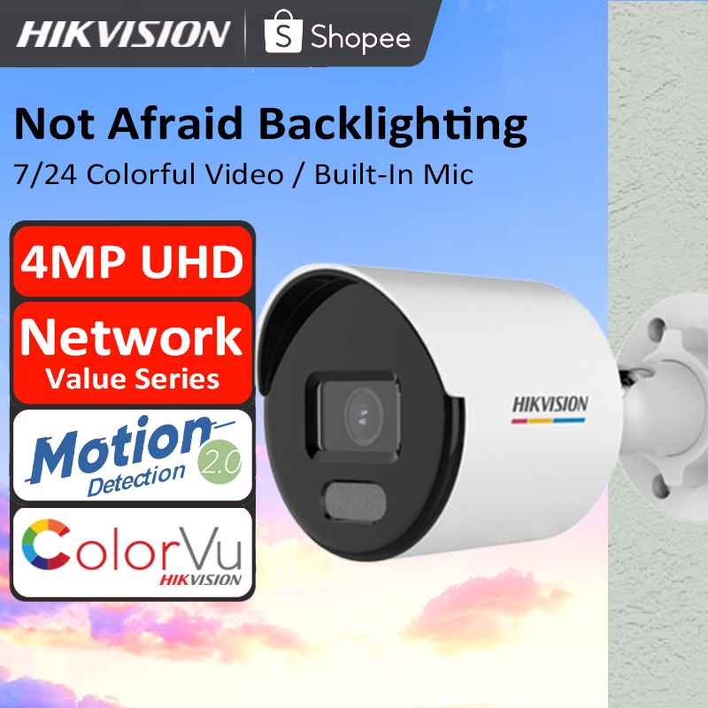 Hikvision 4MP UHD Value Series With ColorVu MD 2.0 Fixed Bullet Network ...