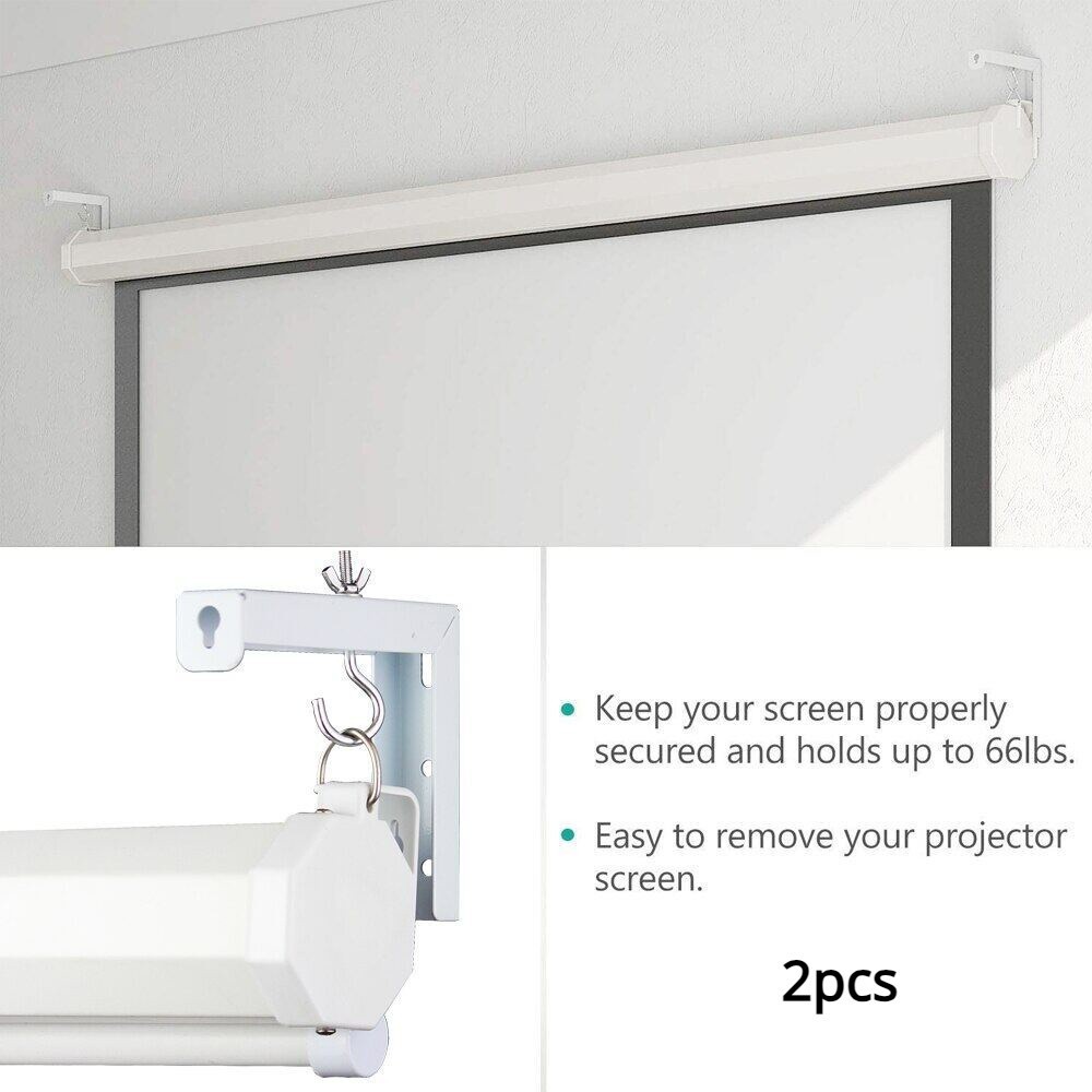 2PCS Universal Adjustable Projection Screen Wall Hanging Projector