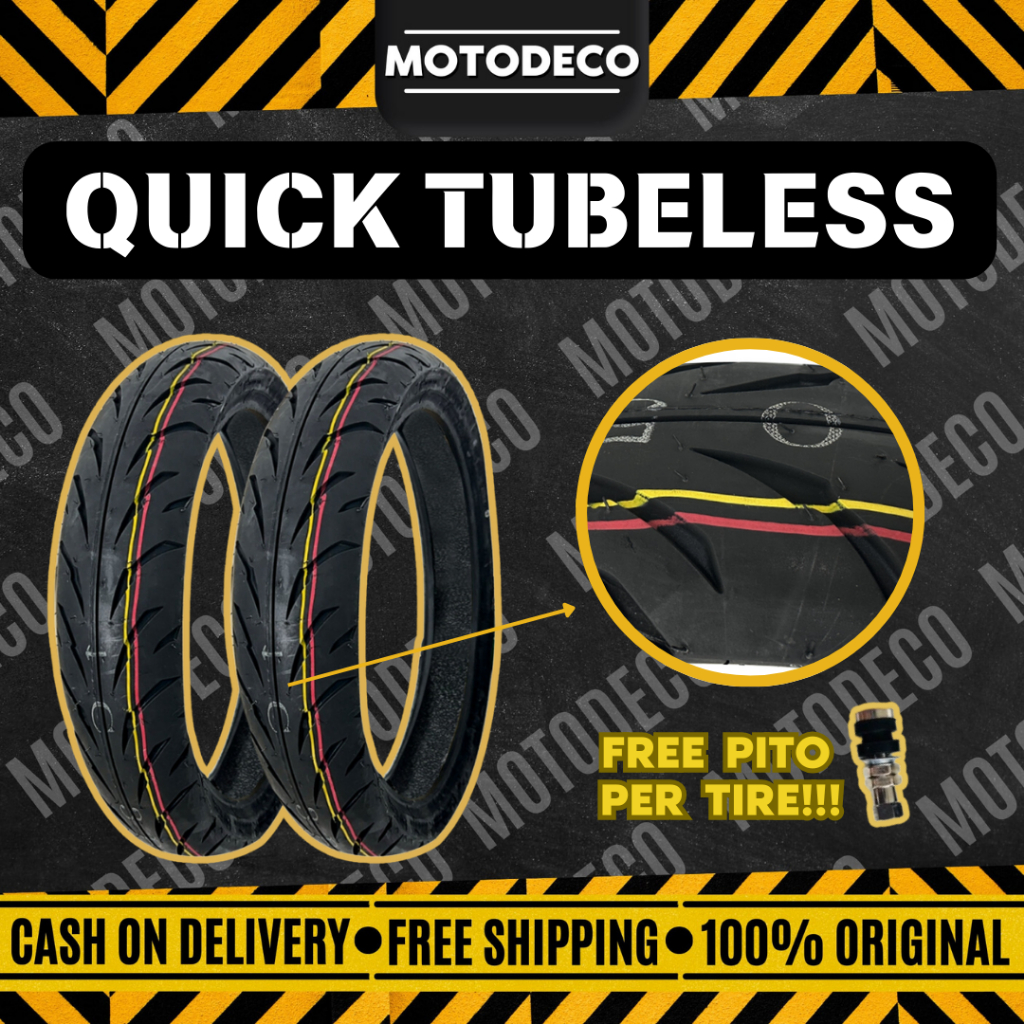 QUICK PHOENIX TIRE TUBELESS WITH FREE PITO | Shopee Philippines