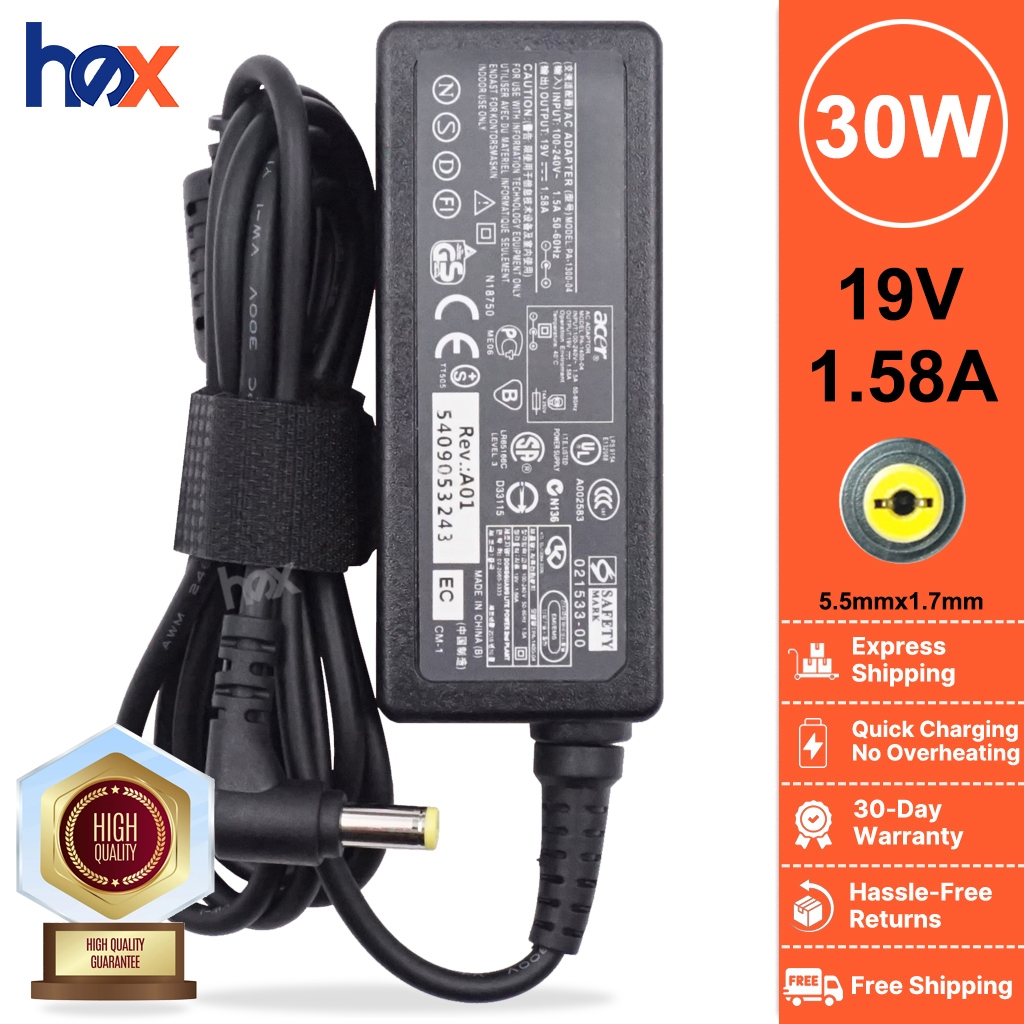 Acer Aspire One E100 HAPPY HAPPY2 KAV10 KAV60 P531H Laptop Charger ...