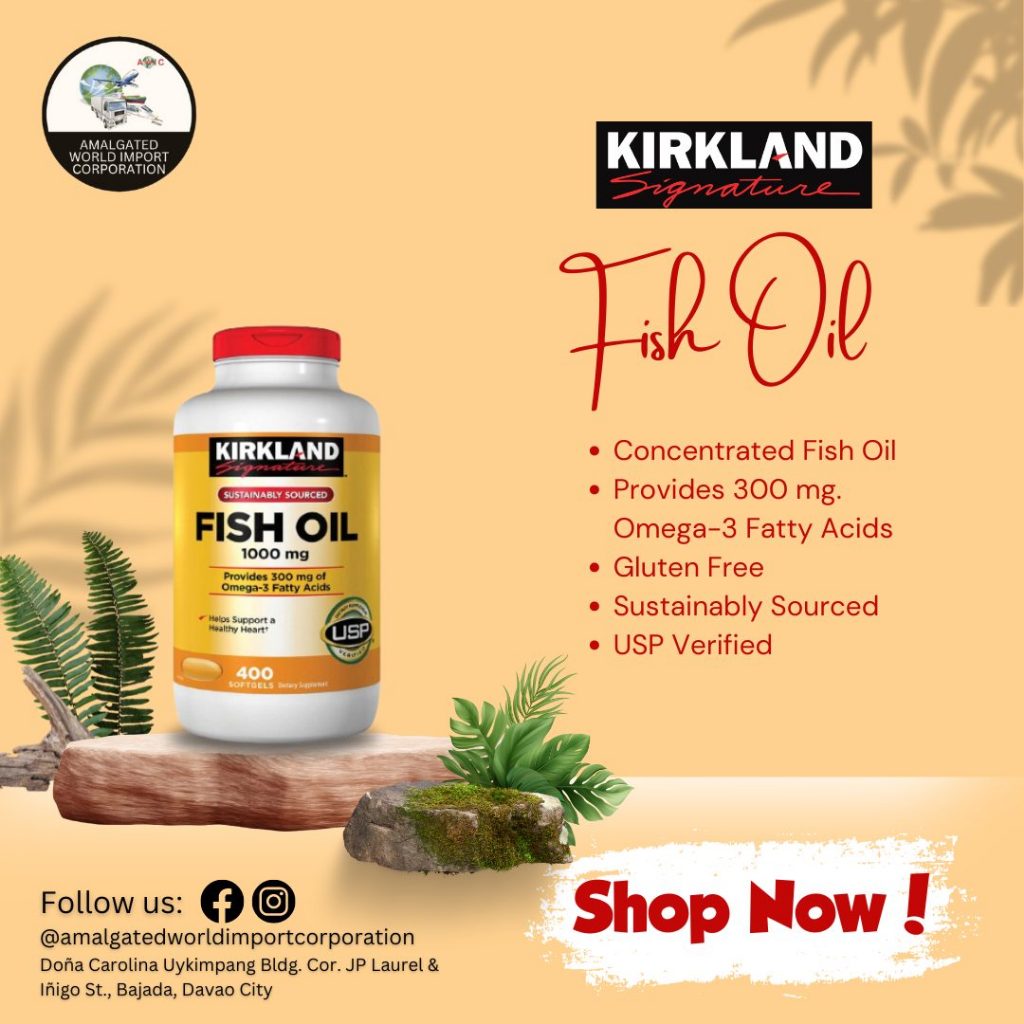 KIRKLAND SIGNATURE FISH OIL 1000MG 400pcs SOFTGELS (Expiration Date