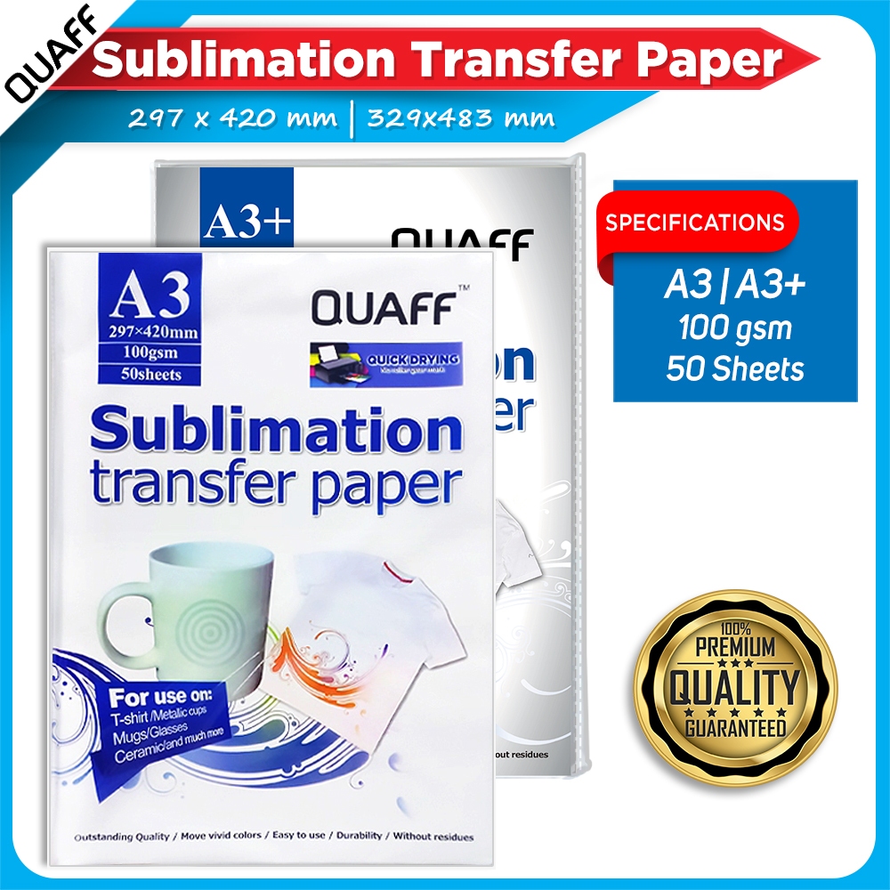 QUAFF Sublimation Paper 100GSM A3 and A3+ Green | Shopee Philippines