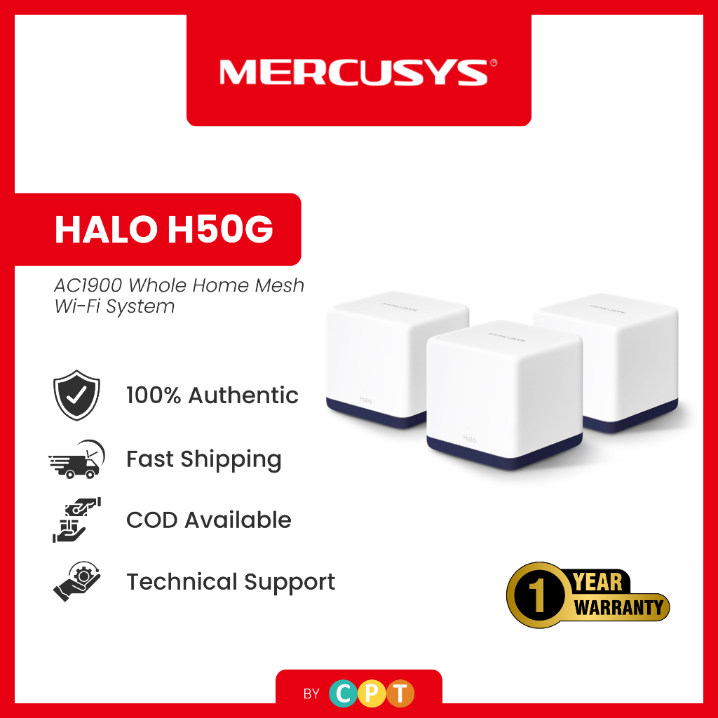 Mercusys | Halo H50G | AC1900 | Dual Band | Gigabit | Home | Mesh | Wi ...