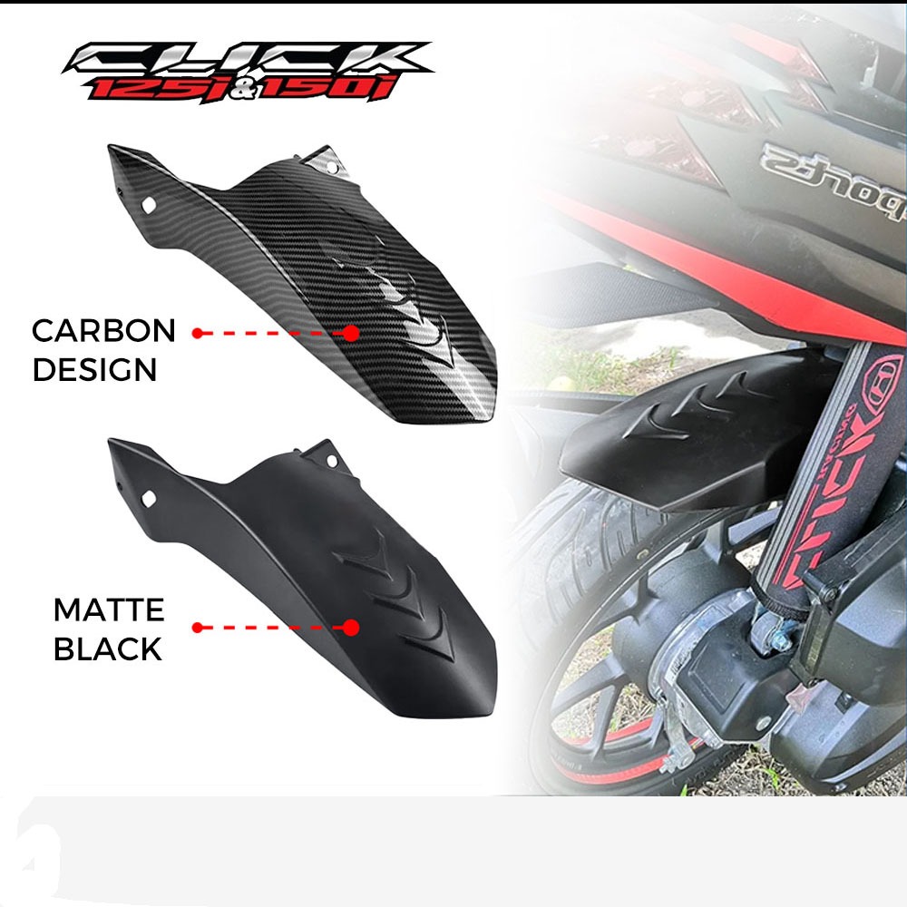 Rear Tire Hugger Honda Click 125i 150i V4/V3/V2/V1 Carbon White For ...