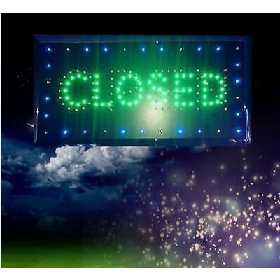 CLOSED 48CM*25CM LED DISPLAY BOARD SIGNAGE LED LIGHT ENERGY SAVING ...