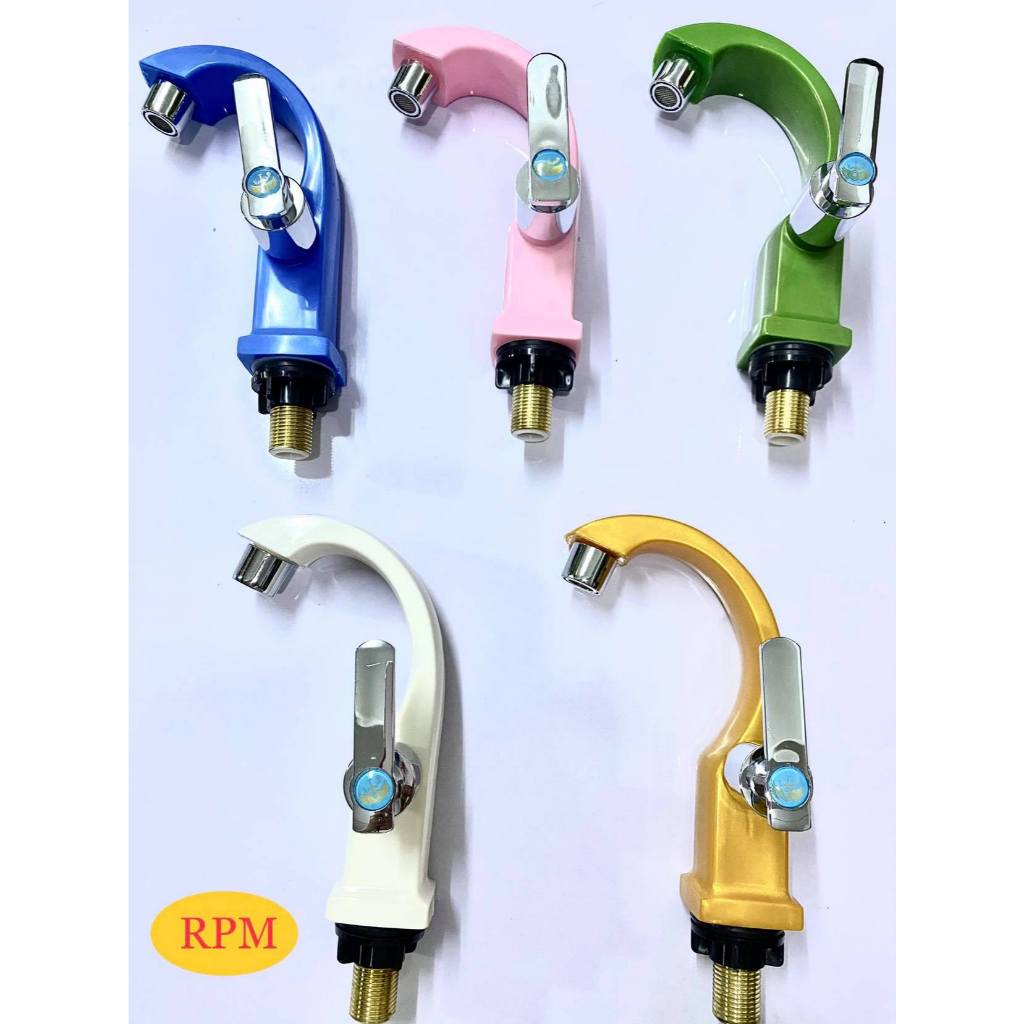PVC Lavatory Faucet Assorted Color ( 1 pc ) ( Free 1 Teflon tape ...