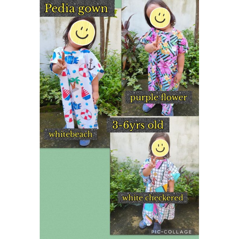 Pedia gown for hospital,Clinic 2-6yrs old 2ft length | Shopee Philippines
