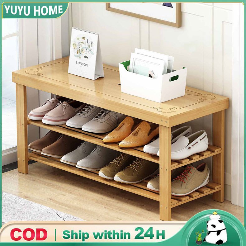 Wooden Shoe Changing Long Bench Carved Design Solid Wood Stool Bench ...