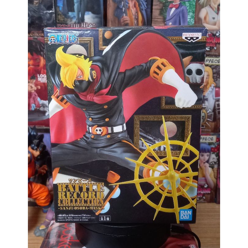 One Piece Battle Record Collection PVC Statue Sanji (Osoba Mask) 13 cm - Base Luna Italy