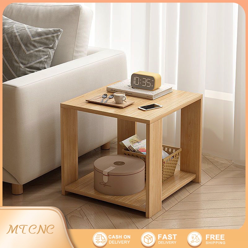 Nordic Sofa Side Table Living Room Modern Corner Coffee Table Bedroom ...