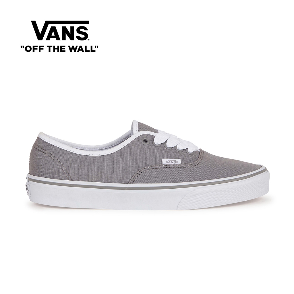 Vans Authentic Canvas Pop Gray White For Mens Shopee Philippines