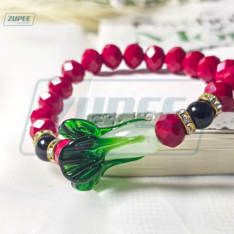 lucky charm bracelet 2025 pechay with red coral crystal bracelet for ...