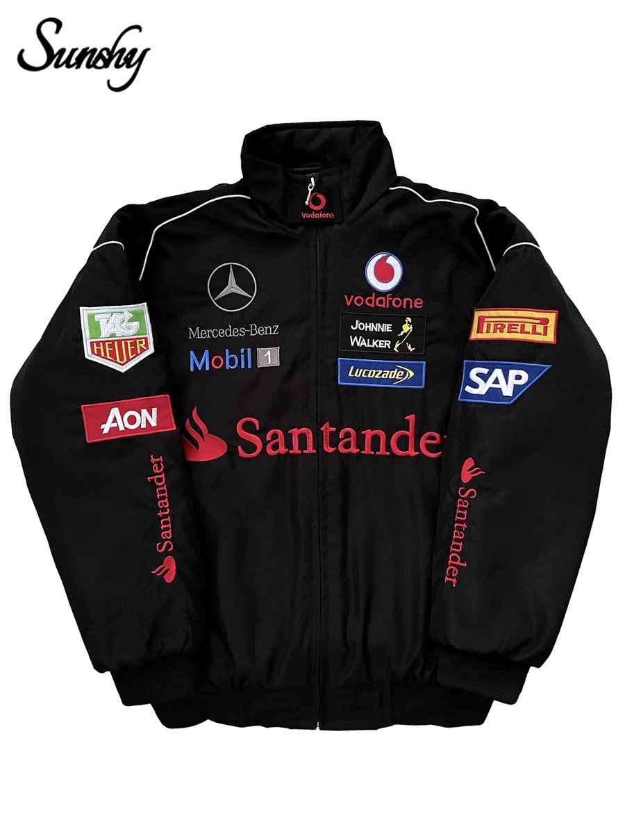 SUNSHY F1 Racing Jacket Embroidery Long Sleeve Retro Motorcycle F1 ...