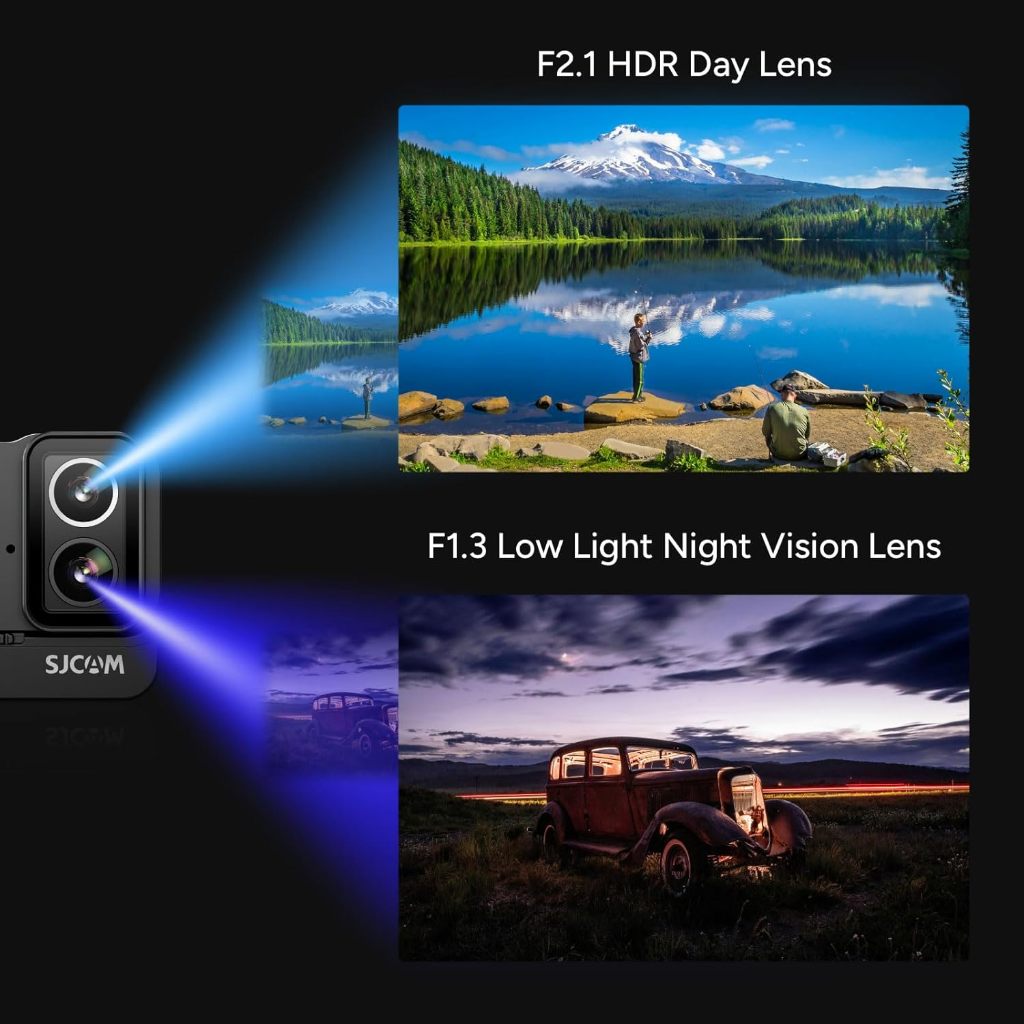 SJCAM SJ20 Dual Lens Sports Action Camera 16ft Waterproof Night Vision f/1.3 Aperture 8X Zoom - VMI | Shopee Philippines