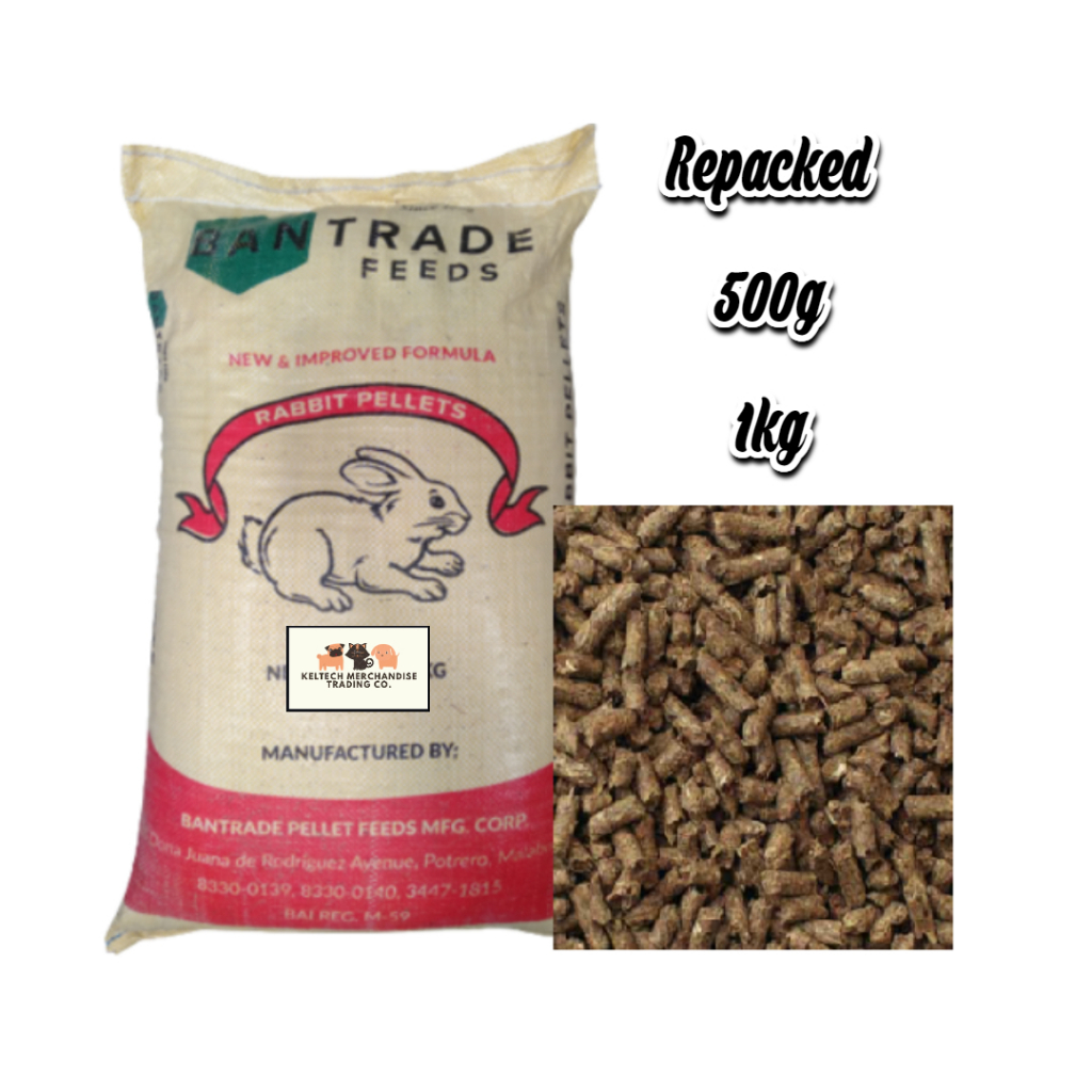 BanTrade Feeds Rabbit Pellets Repacked 500g/1kg | Shopee Philippines