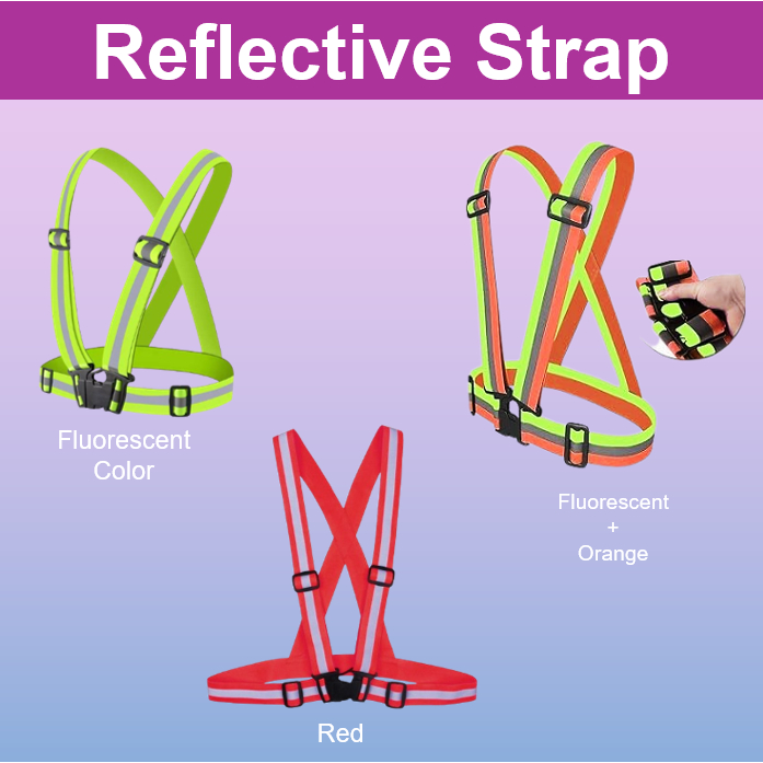 Highlight Reflective Strap Reflective Vest Gear, Adjustable Safety High ...