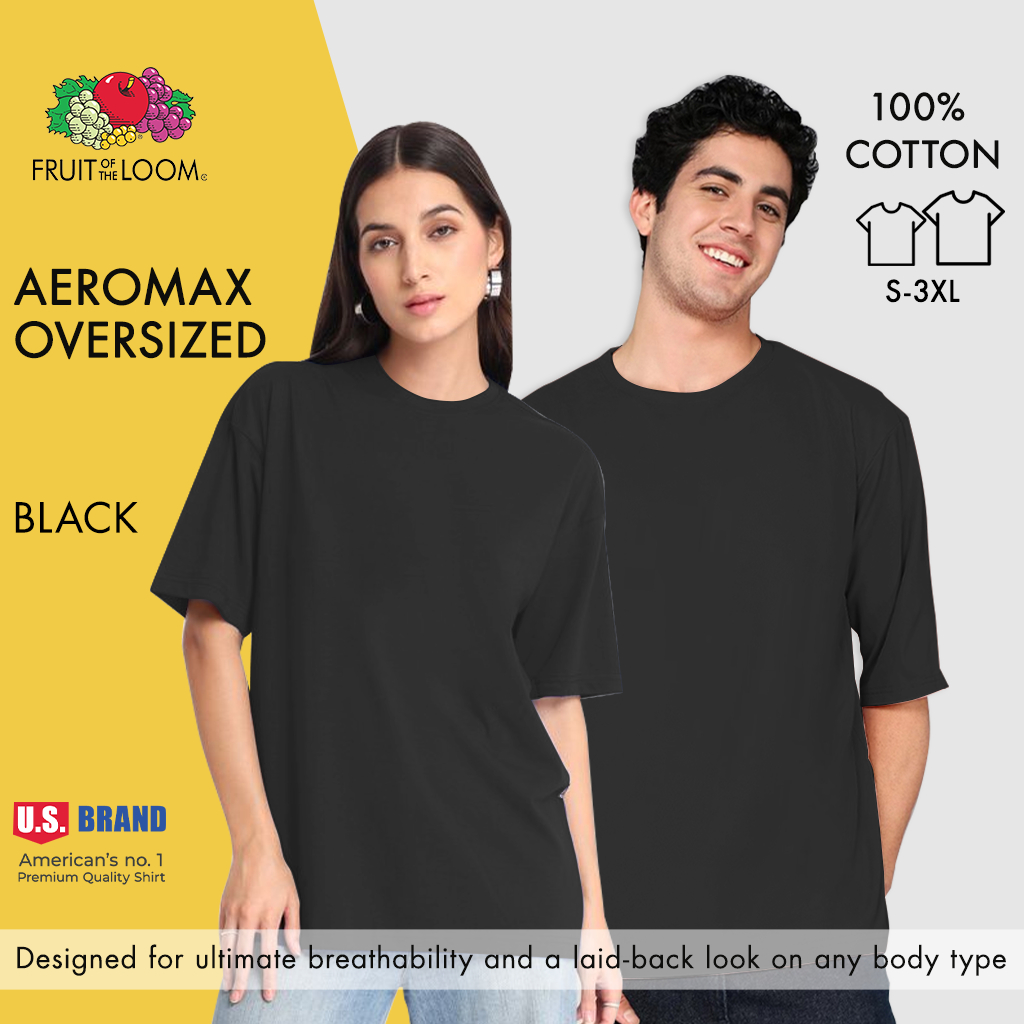 Fruit of the loom black crew neck outlet