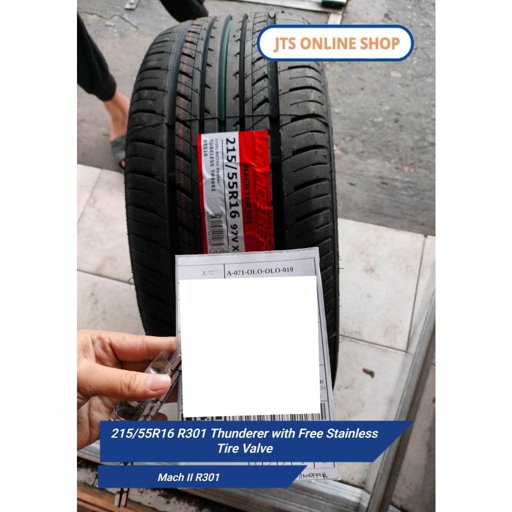 215/55R16 R301 Thunderer with Free Stainless Tire Valve | Shopee ...