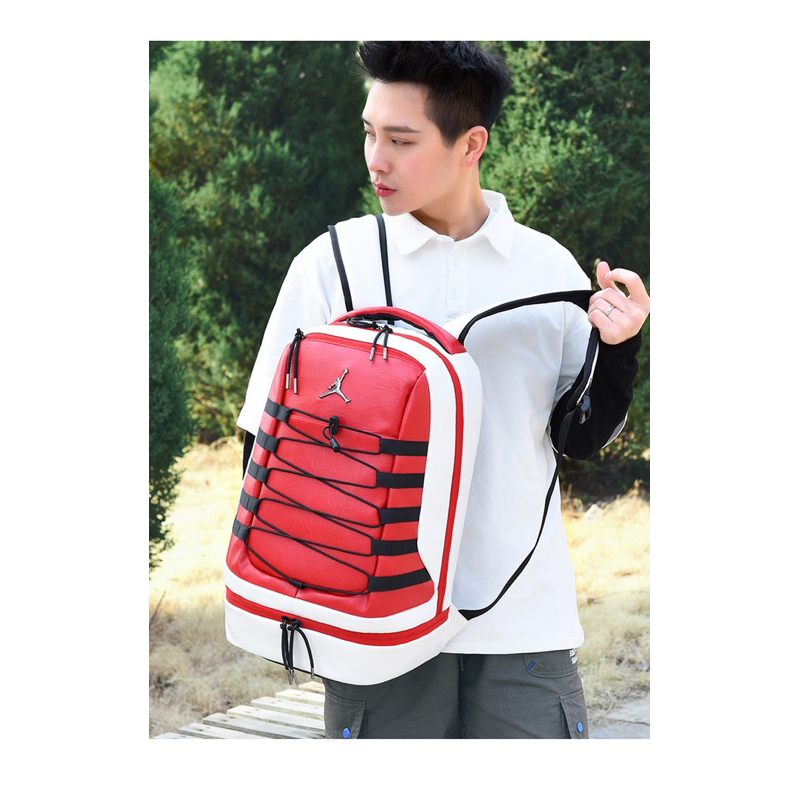 COD high quality Jordan backpack Unisex leather makapal backpack ...
