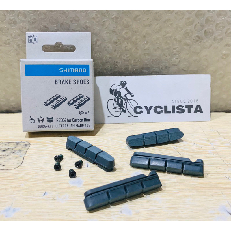 SHIMANO DURA-ACE/ULTEGRA/105 R55C4 Brake Shoes for Carbon Rim(Sold as ...