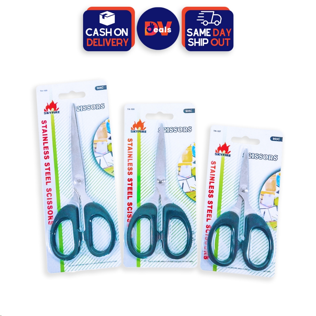 DVDEALS Scissors Gunting - Multipurpose Comfort Grip Cutting Tools arts ...
