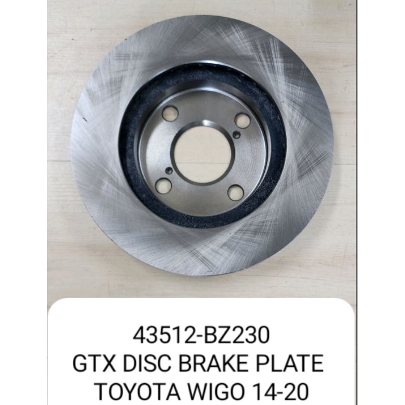 ROTOR DISC / DISC BRAKE PLATE TOYOTA WIGO (2014-2020) | Shopee Philippines