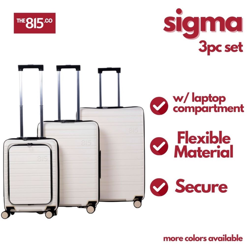 The 815 Co. Sigma 24 Inch 28 Inch 20 Inch Hard Case Luggage Malita PP 3PCS SET