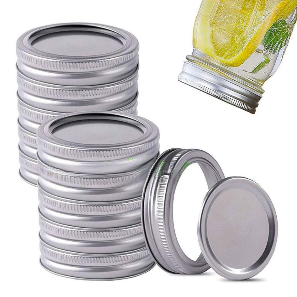 4pack Regular Mouth Mason Jar Lids and Bands, Lids for Mason Jar ...