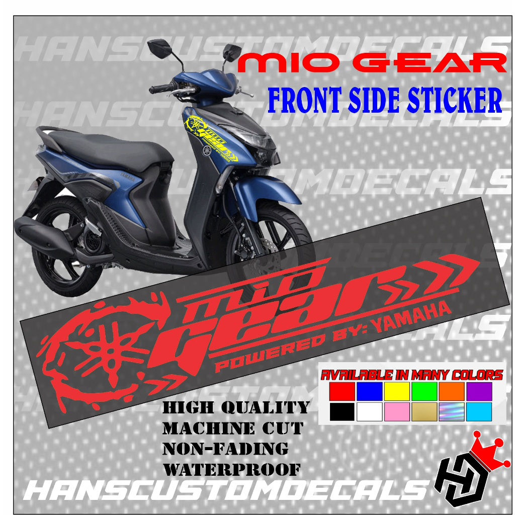 Mio Gear Front Side Sticker Design 1 | Shopee Philippines