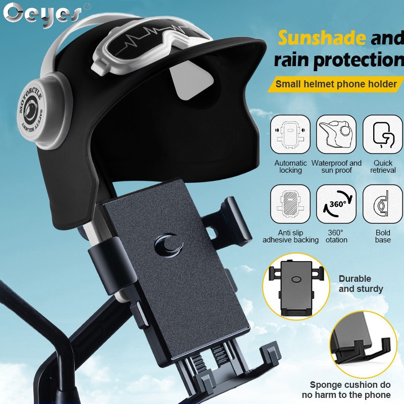 Ceyes Waterproof Shading Phone Holder with Helmet Motorcycle