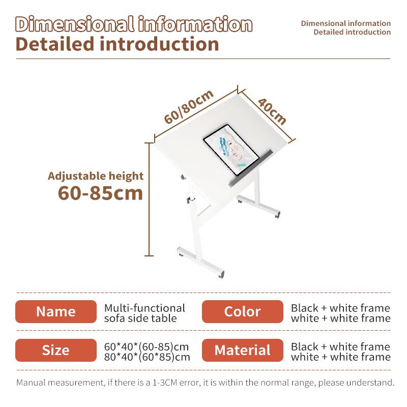 MONOSTYLE Foldable Laptop Desk Computer Table Drafting Table Drawing ...